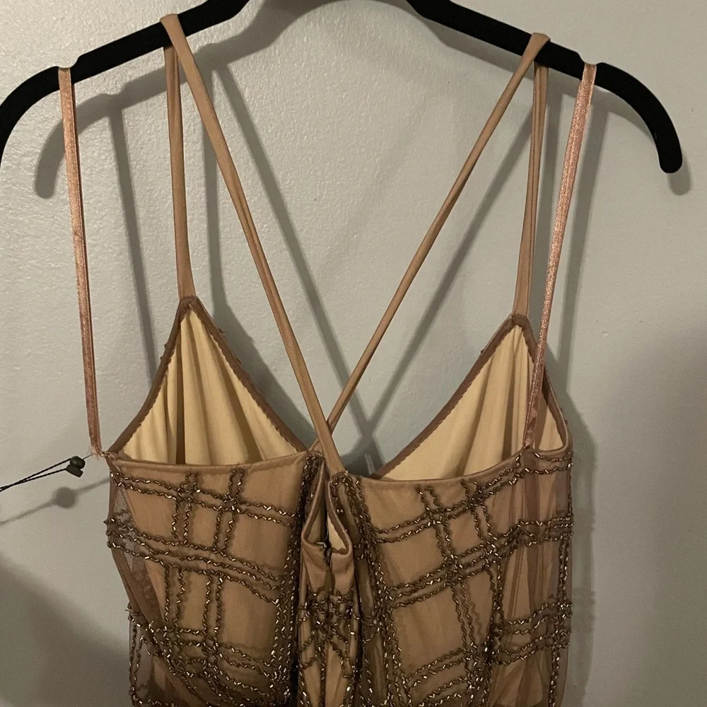 NWT Adrianna Papell Hand Beaded Gown - Picture 2 of 7